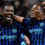 Thuram festeggia con Dumfries