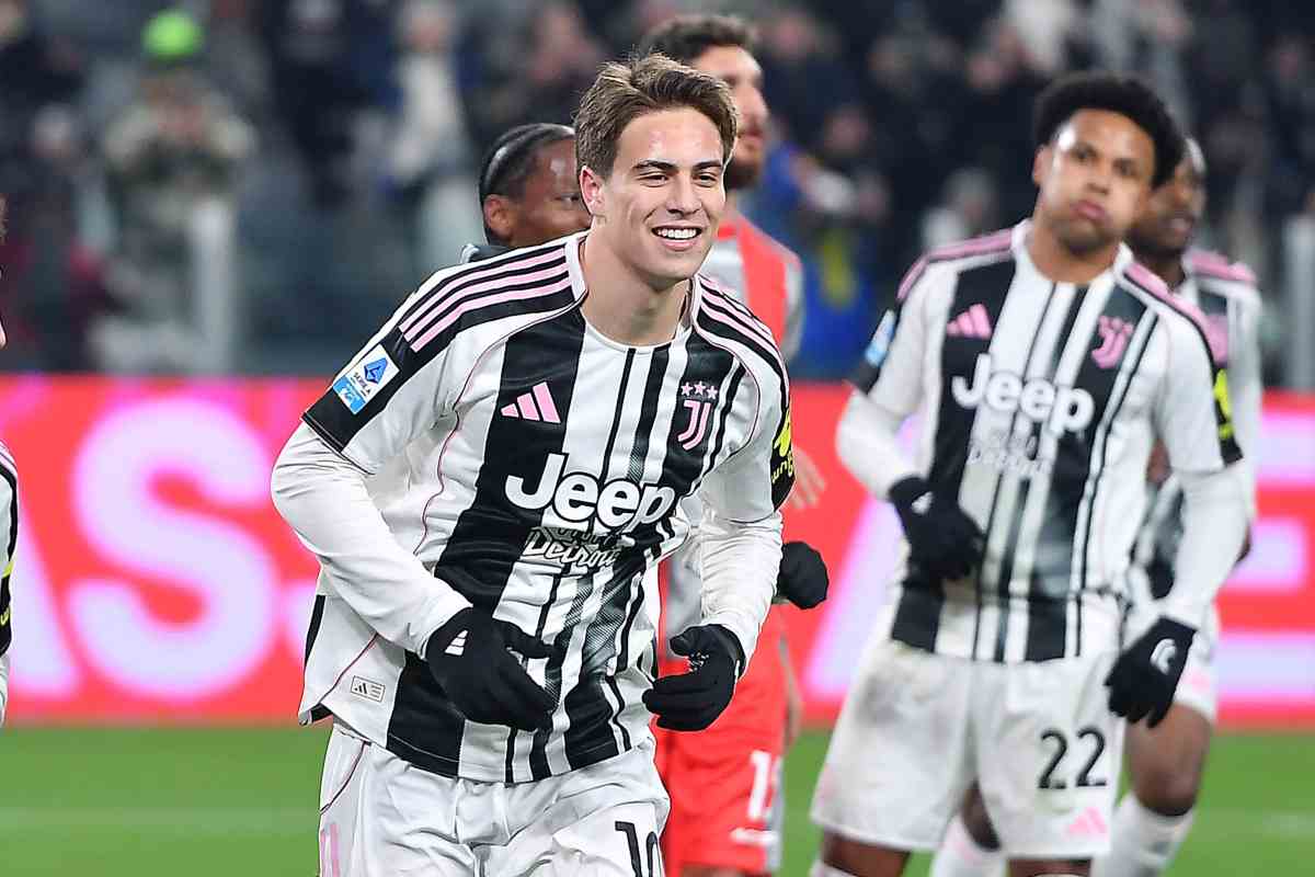 Kenan Yildiz esulta dopo il gol