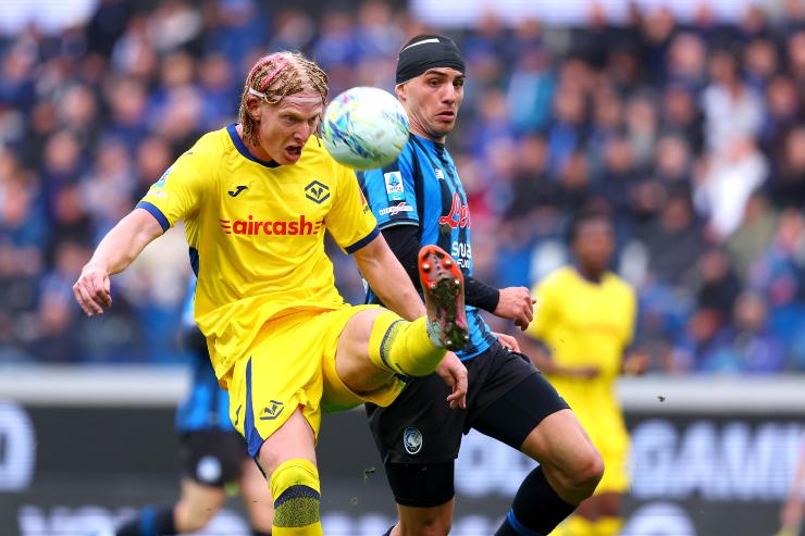 Edmundsson contro l'Atalanta