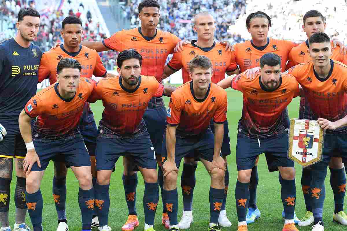 Una formazione del Genoa