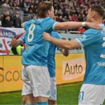 McTominay esulta con i compagni