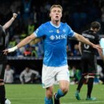 Hojlund e l'esultanza dopo il gol