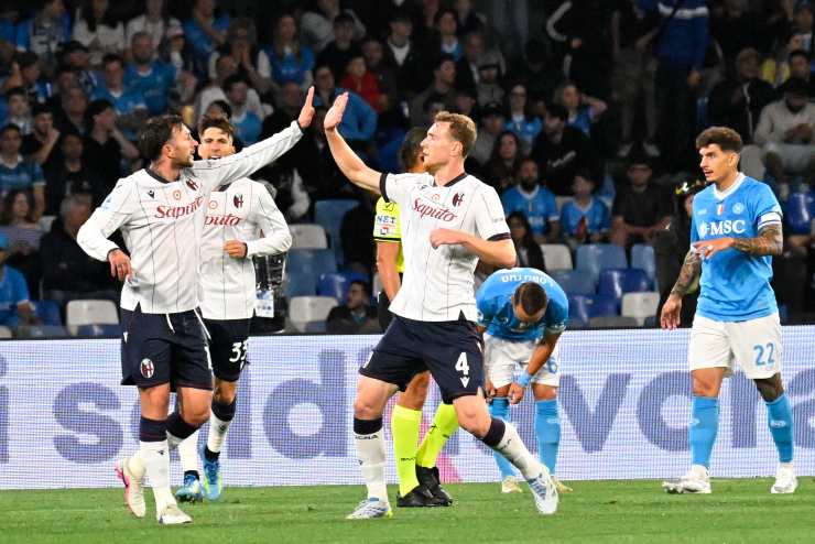 I giocatori del Bologna