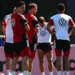 Nagelsmann durante un allenamento