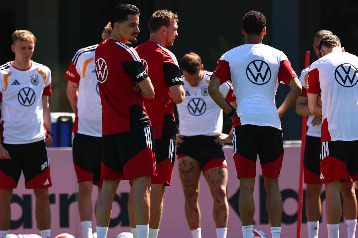 Nagelsmann durante un allenamento