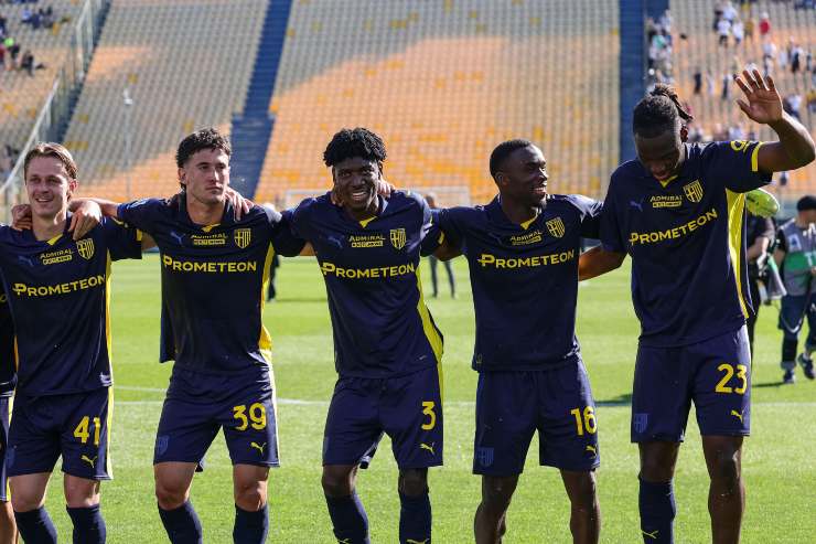 I giocatori del Parma