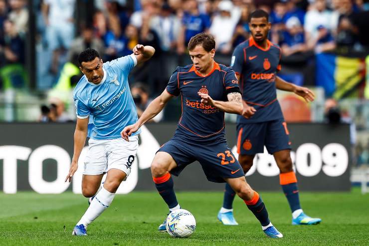 Pedro e Barella nell'ultimo Lazio-Inter