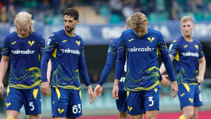 I giocatori del Verona