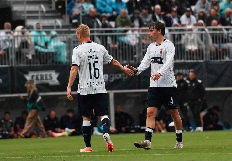 I giocatori dell'Aarhus