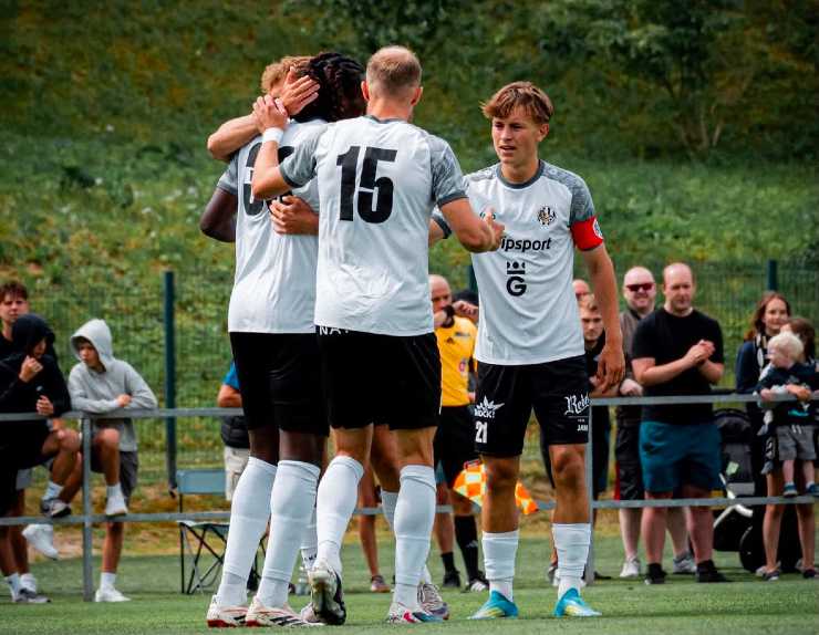 Il Hradec in allenamento
