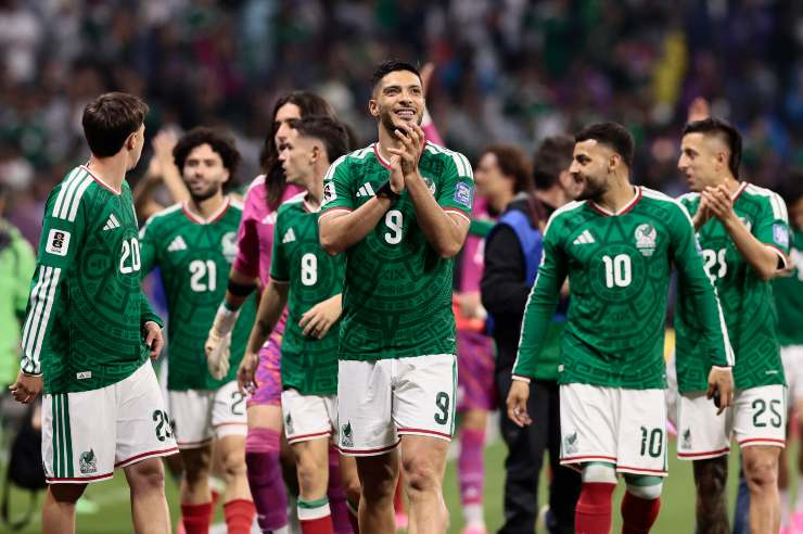 I messicani esultano dopo la qualificazione