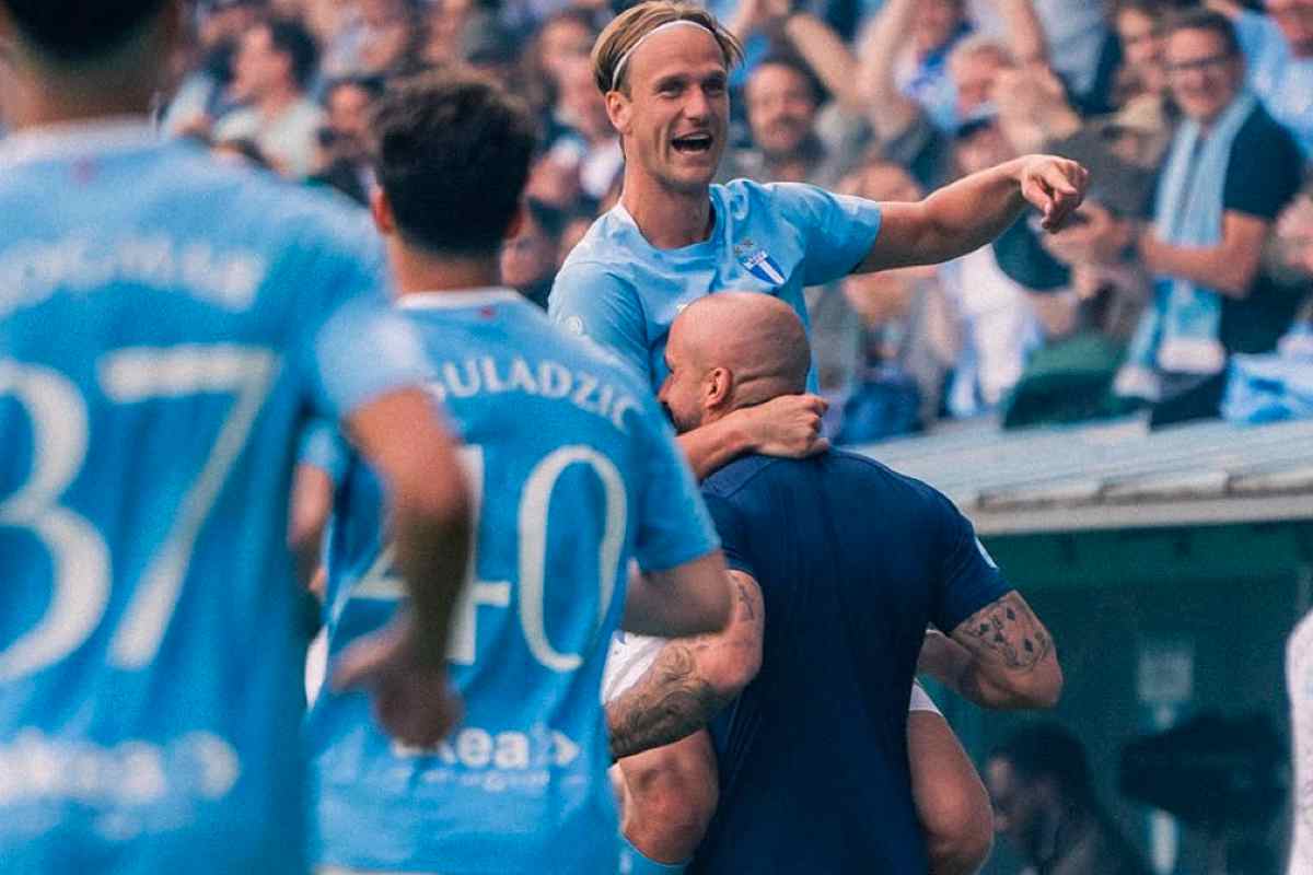 Un'esultanza del Malmo