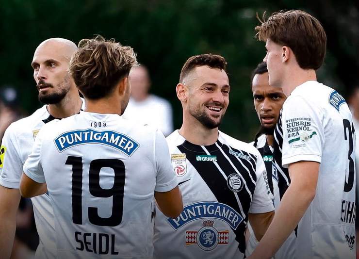 I giocatori dello Sturm Graz