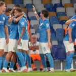 L'esultanza del Napoli al gol di Lobotka