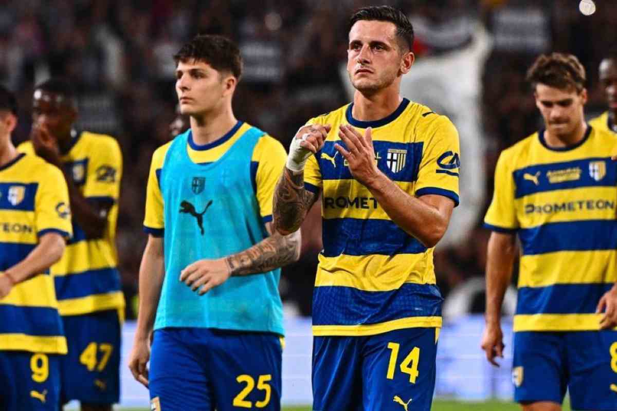 I giocatori del Parma