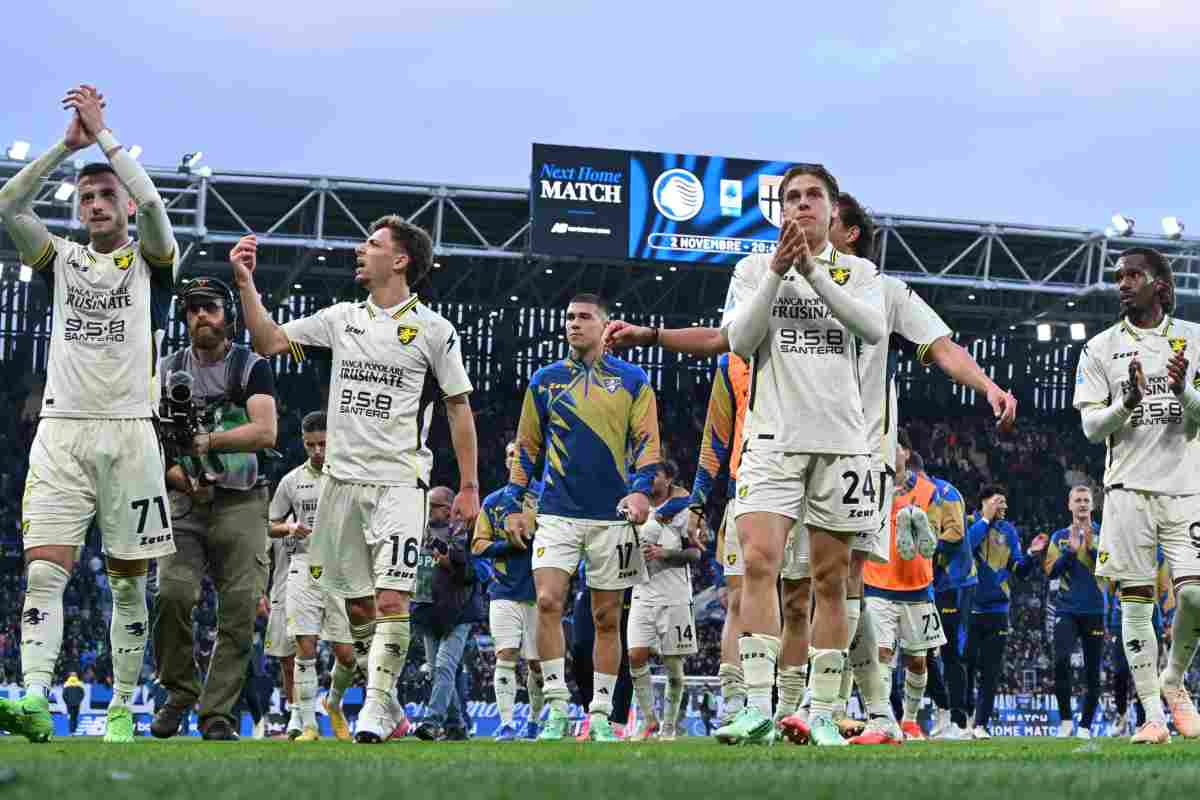 I giocatori del Frosinone