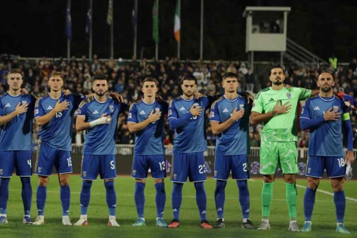 Il Kosovo durante l'inno